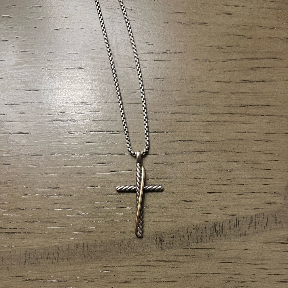 David Yurman Crossover Cross Necklace